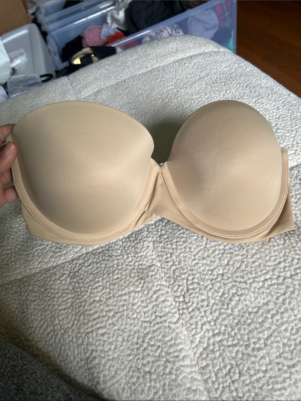 Maidenform Strapless Beige Nude Smooth Bra